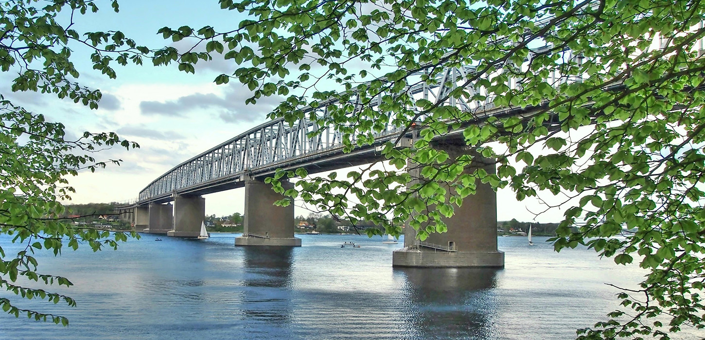 Udsigt til Den Gamle Lillebæltsbro - Middelfart