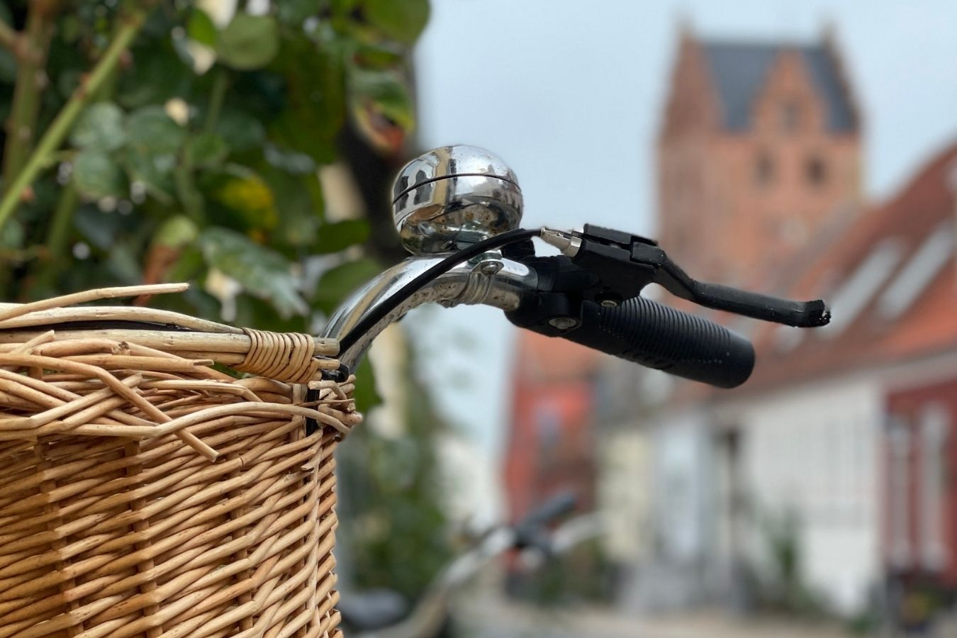 Cykel på gade i Middelfart