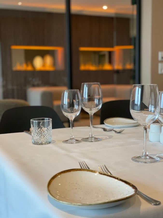 Opdækket bord på restaurant