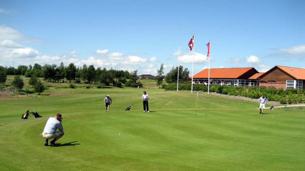 Golfspillere på golfbanen i Fredericia Golf Club