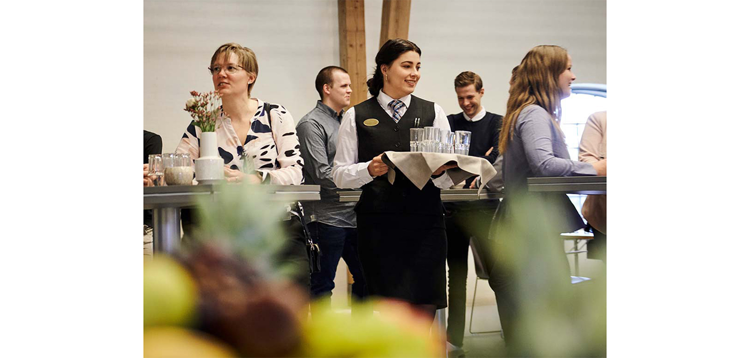 Konference gæster på Hindsgavl Slot i Middelfart