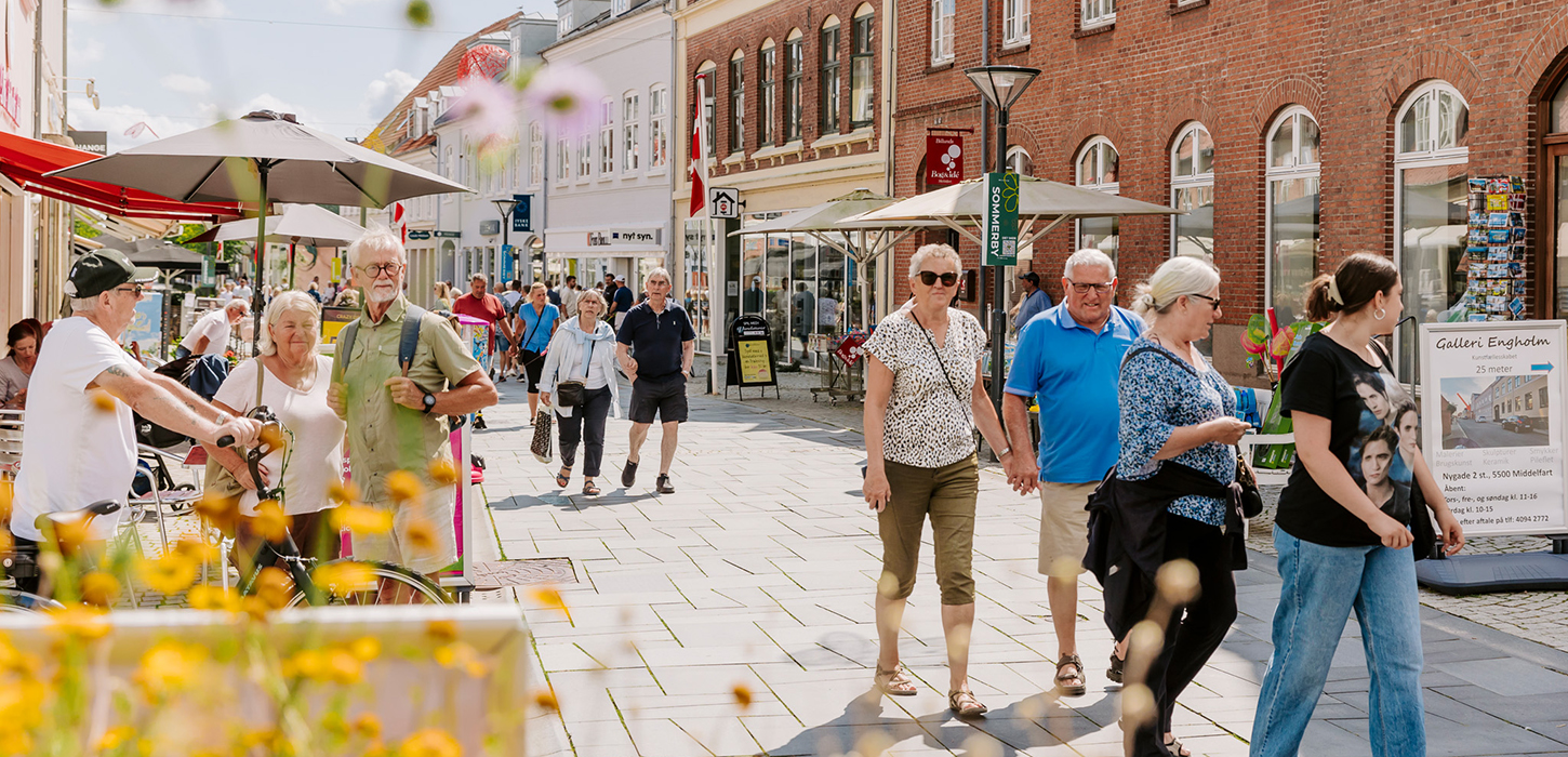 Shopping i Middelfart Gågade