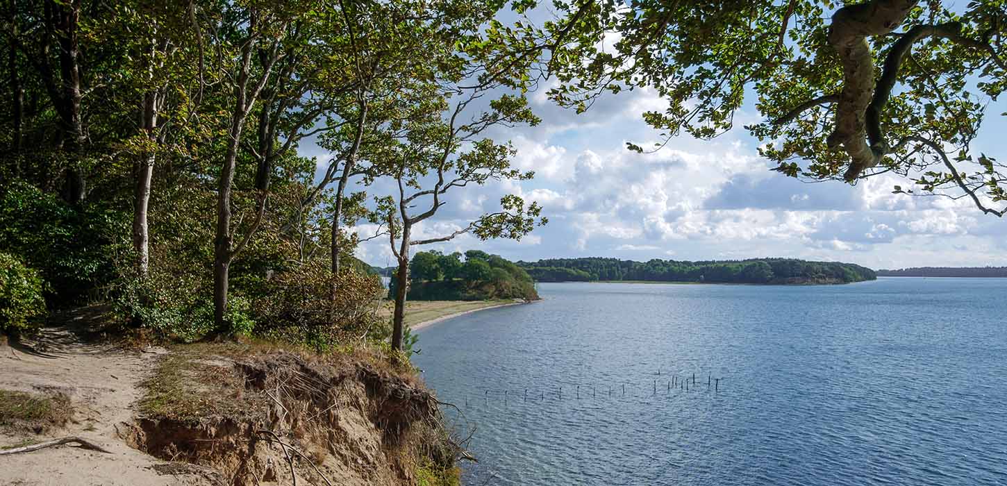 Udsigt ud over Lillebælt  og FænøSund fra Gals Klint