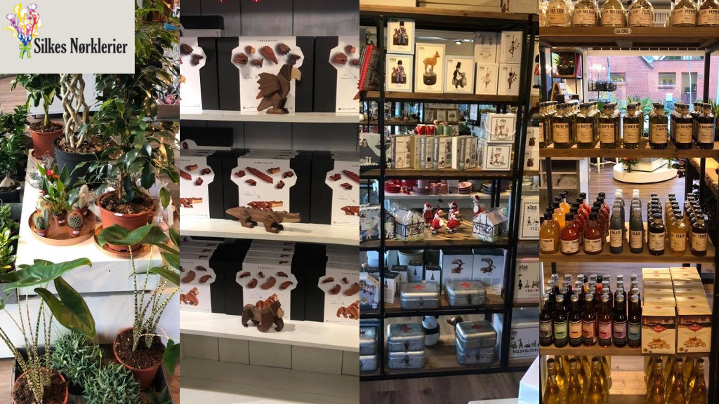 En masse forskellige specialvare, alt fra øl, chokolade, planter og figure