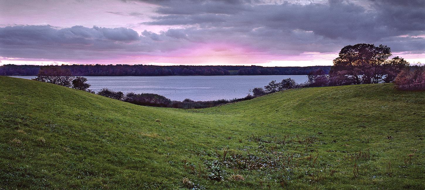 Solopgang over Fænø Gods - Middelfart