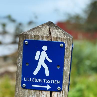 Hindsgavl Badebro - her går Lillebæltsstien lige forbi