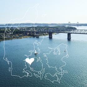 Lillebæltsbroerne som forbinder Fyn med Jylland