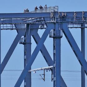 Bridgewalking 60 m over Lillebælt